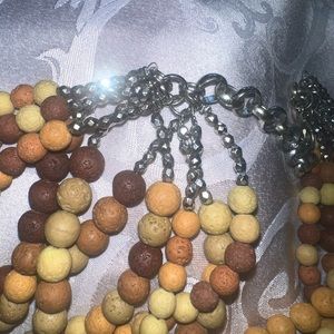 Sassy Jones - Makemba Luxe Beaded Bib Necklace - Melanin